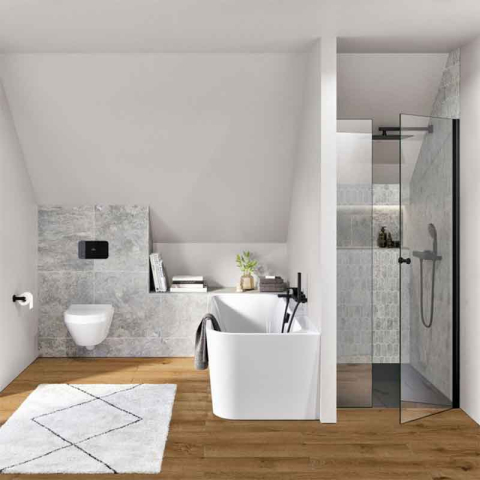 Baterie lavoar Villeroy & Boch, Architectura Square, fără ventil, negru mat [9]