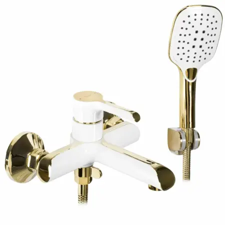 Baterii baie - Baterie monocomanda pentru cada auriu Rea Melia