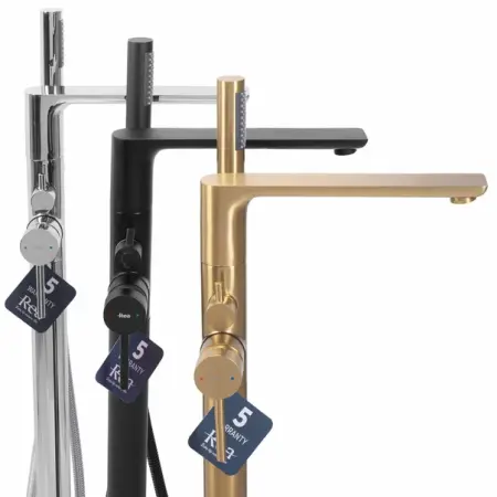 Baterie monocomanda pentru cada freestanding auriu Rea Aras [3]