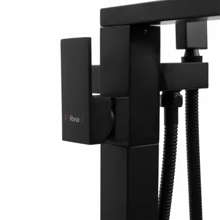 Baterie monocomanda pentru cada freestanding negru Rea Flores [2]