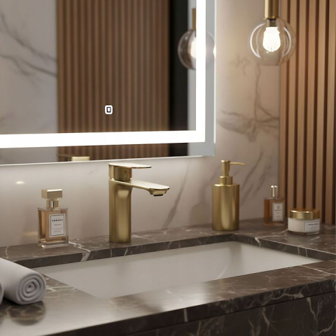 Baterie pentru baie Rea Drop auriu periat [4]