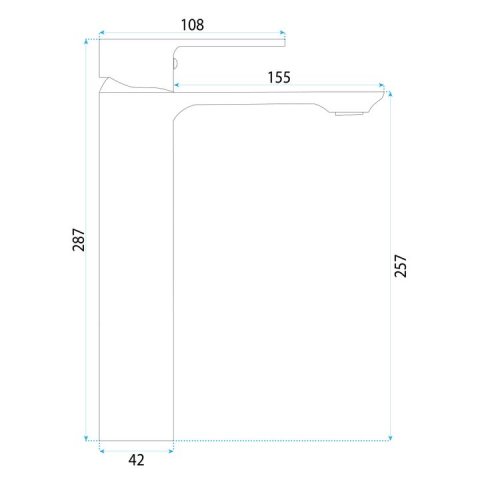 Baterie pentru baie Rea Drop cupru periat  [6]