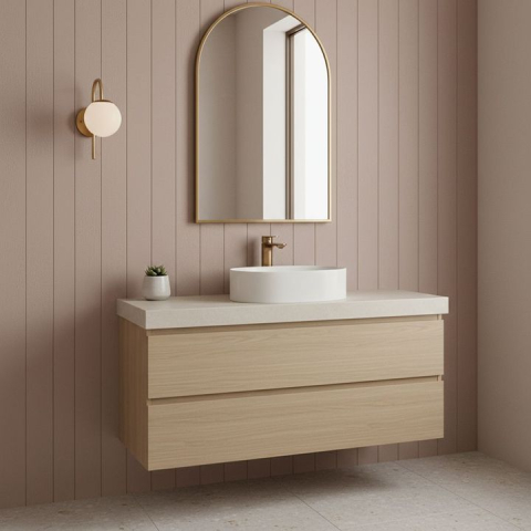 Baterie pentru baie Rea Drop cupru periat  [4]