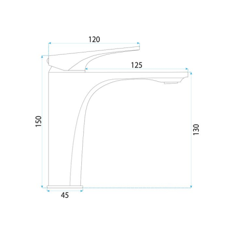 Baterie pentru baie Rea Joe auriu periat [6]
