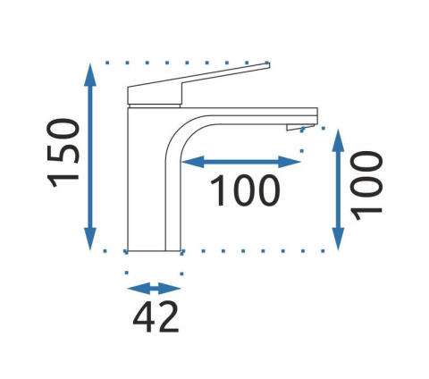 Baterie pentru baie Rea Marco auriu periat [3]