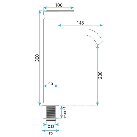 Baterie pentru baie Rea Ontario auriu periat [6]