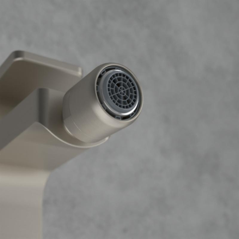 Baterie pentru bideu Villeroy&Boch, Architectura Square, cu ventil cu tijă, brushed nickel [7]