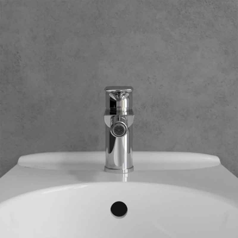 Baterie pentru bideu Villeroy&Boch, O.Novo, cu ventil cu tijă, crom [3]