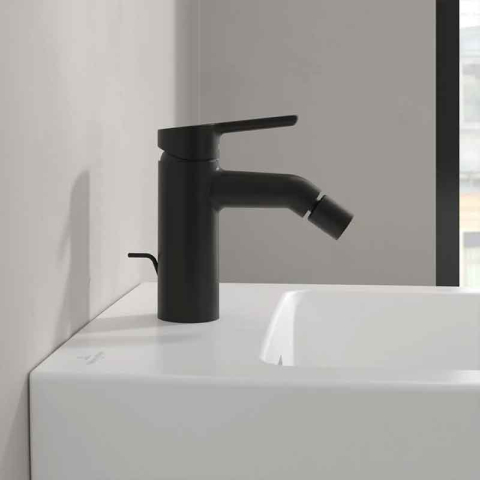 Baterie pentru bideu Villeroy&Boch, Skyla, cu ventil cu tijă, negru mat [4]