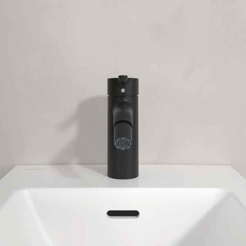 Baterie pentru bideu Villeroy&Boch, Skyla, cu ventil cu tijă, negru mat [5]