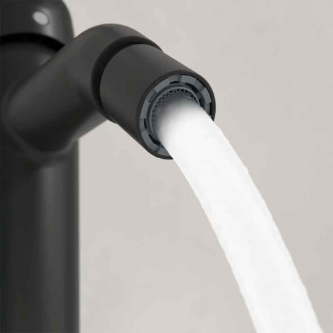 Baterie pentru bideu Villeroy&Boch, Skyla, cu ventil cu tijă, negru mat [7]