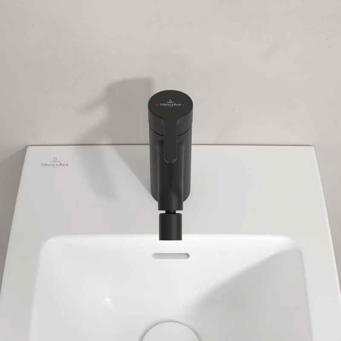 Baterie pentru bideu Villeroy&Boch, Skyla, cu ventil cu tijă, negru mat [6]