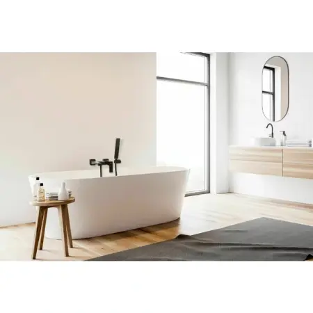 Baterie pentru cada cu set de dus Rea Fenix negru mat [6]