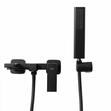 Baterie pentru cada cu set de dus Rea Fenix negru mat [1]