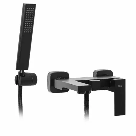Baterii baie - Baterie pentru cada cu set de dus Rea Fenix negru mat
