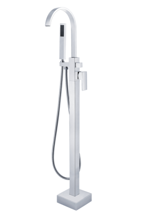 Baterii cada - Baterie pentru cada freestanding cu montaj pe pardoseala, alama, crom