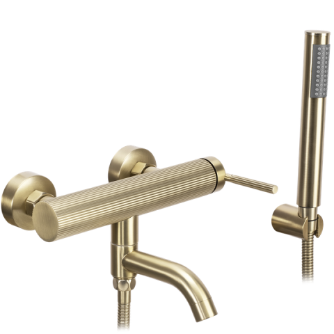 Baterii baie - Baterie pentru cadă REA Argon auriu periat