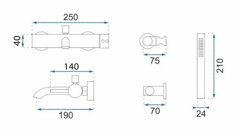Baterie pentru cada Rea Lungo Grip Titan [5]