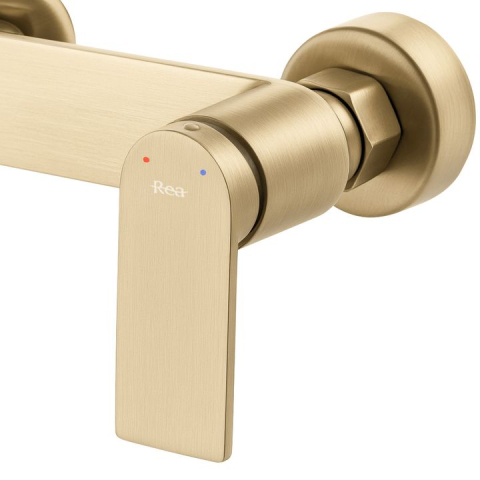 Baterie pentru cadă REA STORM auriu periat [1]