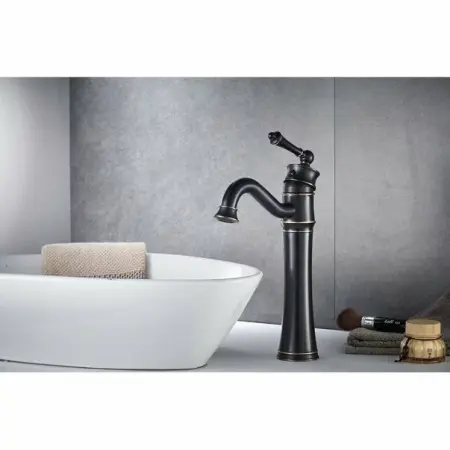 Baterie pentru lavoar pe blat Rea Vintage negru [3]