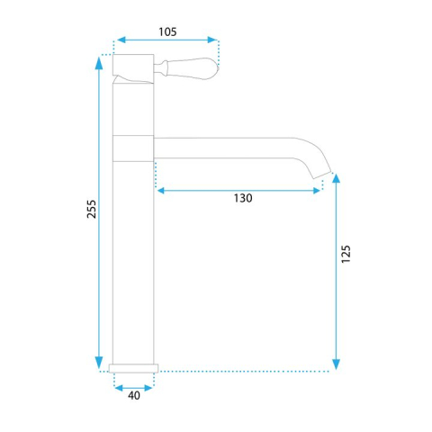 Baterie pentru lavoar Rea Serra BLACK negru  [12]