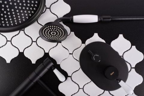 Baterie pentru lavoar Rea Serra BLACK negru mat [9]