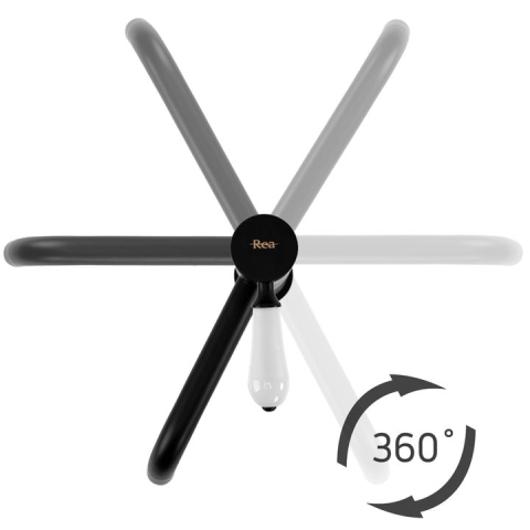 Baterie pentru lavoar Rea Serra BLACK negru mat [5]