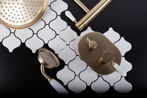 Baterie pentru lavoar Rea Serra BLACK negru mat [8]