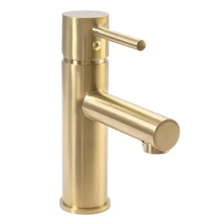 Baterii baie - Baterie pentru lavoar Rea Tess Light auriu periat