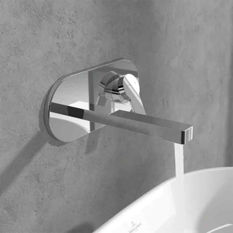 Baterie pentru lavoar Villeroy&Boch, Architectura, montaj incastrat, crom [1]