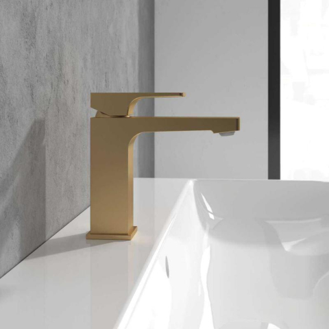 Baterie pentru lavoar Villeroy&Boch, Architectura Square 112, fără ventil , brushed gold [2]