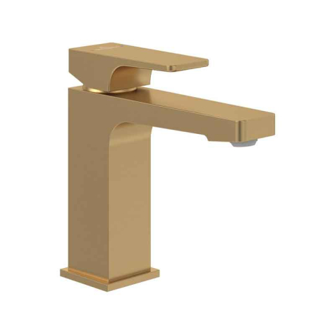 Baterii lavoar - Baterie pentru lavoar Villeroy&Boch, Architectura Square 112, fără ventil , brushed gold