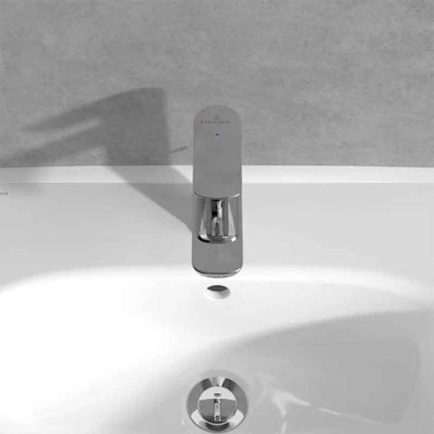 Baterie pentru lavoar Villeroy&Boch, O.Novo 100, fara ventil, crom [5]
