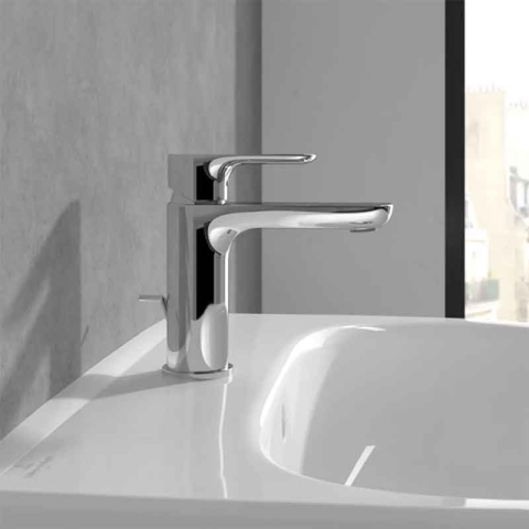 Baterie pentru lavoar Villeroy&Boch, O.Novo 100, fara ventil, crom [3]