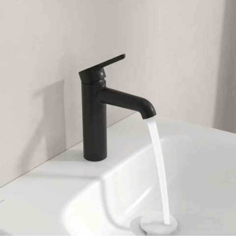 Baterie pentru lavoar Villeroy&Boch, Skyla 115, fără ventil, negru mat [5]
