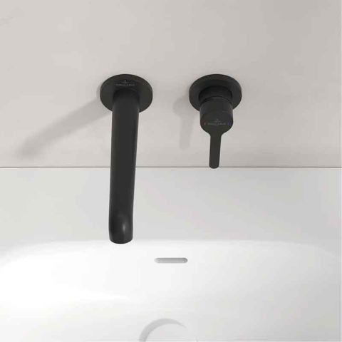 Baterie pentru lavoar Villeroy&Boch, Skyla, montaj încastrat, negru mat [4]
