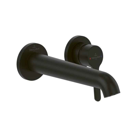 Baterii baie - Baterie pentru lavoar Villeroy&Boch, Skyla, montaj încastrat, negru mat