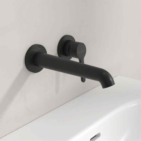 Baterie pentru lavoar Villeroy&Boch, Skyla, montaj încastrat, negru mat [1]