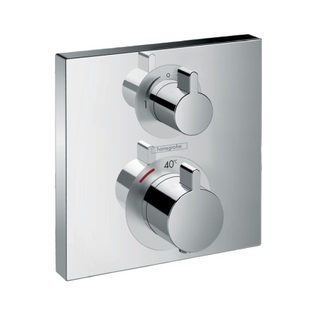 Baterii baie - Baterie termostatata cada-dus Hansgrohe, Ecostat Square, cu montaj incastrat, crom