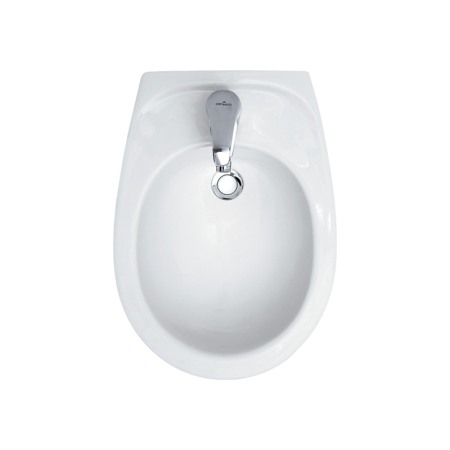 Bideu suspendat Cersanit, Terra, 37 cm, alb [5]