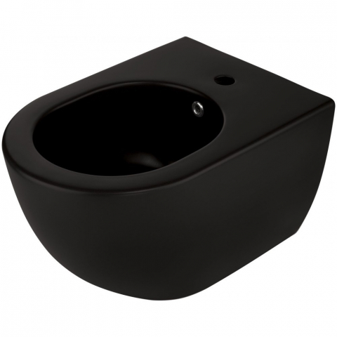 Obiecte Sanitare - Bideu suspendat Deante Peonia negru 36x51cm