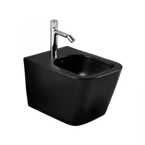 Obiecte Sanitare - Bideu suspendat, Fluminia, Tornado, negru mat
