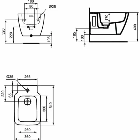 Bideu suspendat Ideal Standard Strada II [5]