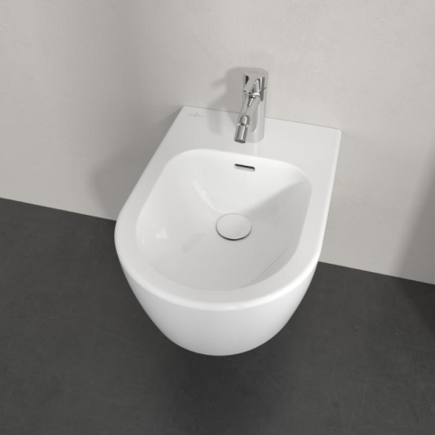 Bideu suspendat Villeroy&Boch, Skyla, fixare ascunsă, alb alpin [3]