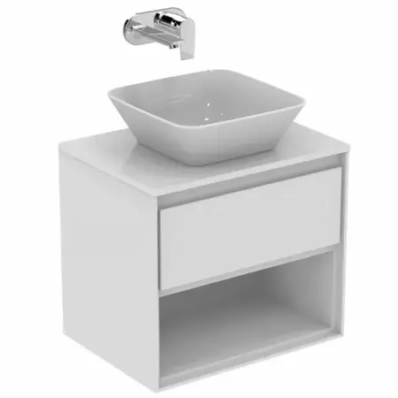 Mobilier Baie - Blat pentru lavoar alb Ideal Standard Connect Air fara decupaj 60 cm