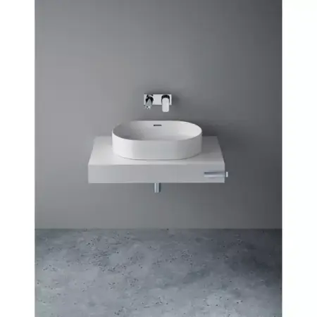 Blat pentru lavoar Ideal Standard Adapto fara decupaj alb lucios 85 cm [2]