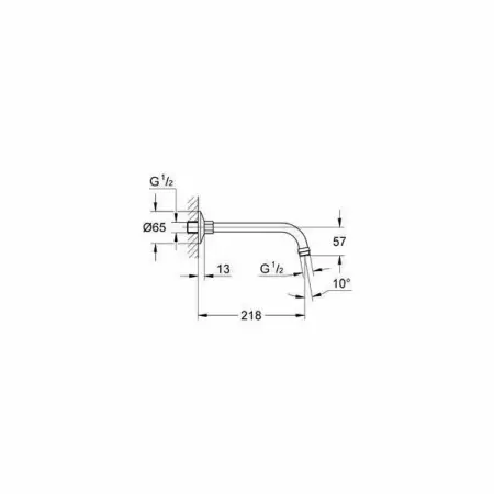 Brat de dus Grohe Relexa 218 mm [2]