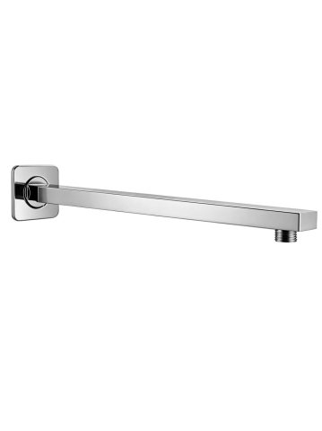 Brate si palarii dus - Brat de dus patrat Rea JS-9022 crom 405mm inox montaj perete