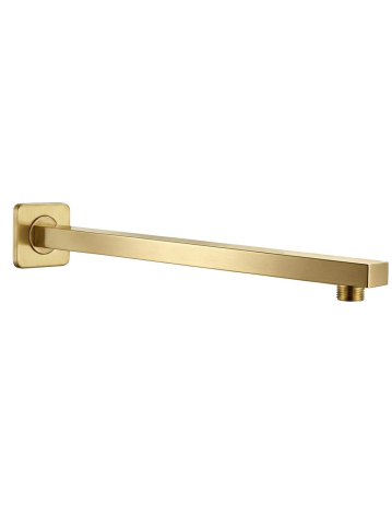 Brate si palarii dus - Brat dus patrat Rea JS-9022BG 40cm auriu periat inox montaj perete