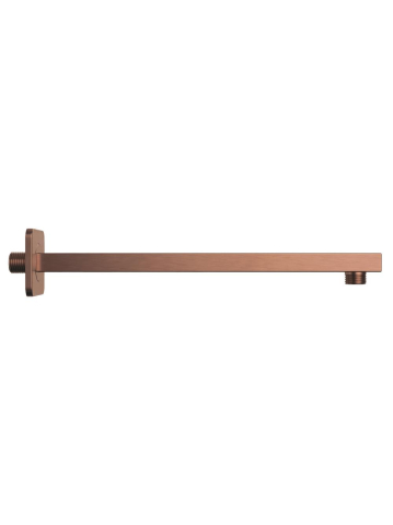 Brat de dus patrat Rea JS-9022BRG cupru periat 405mm inox montaj perete [4]